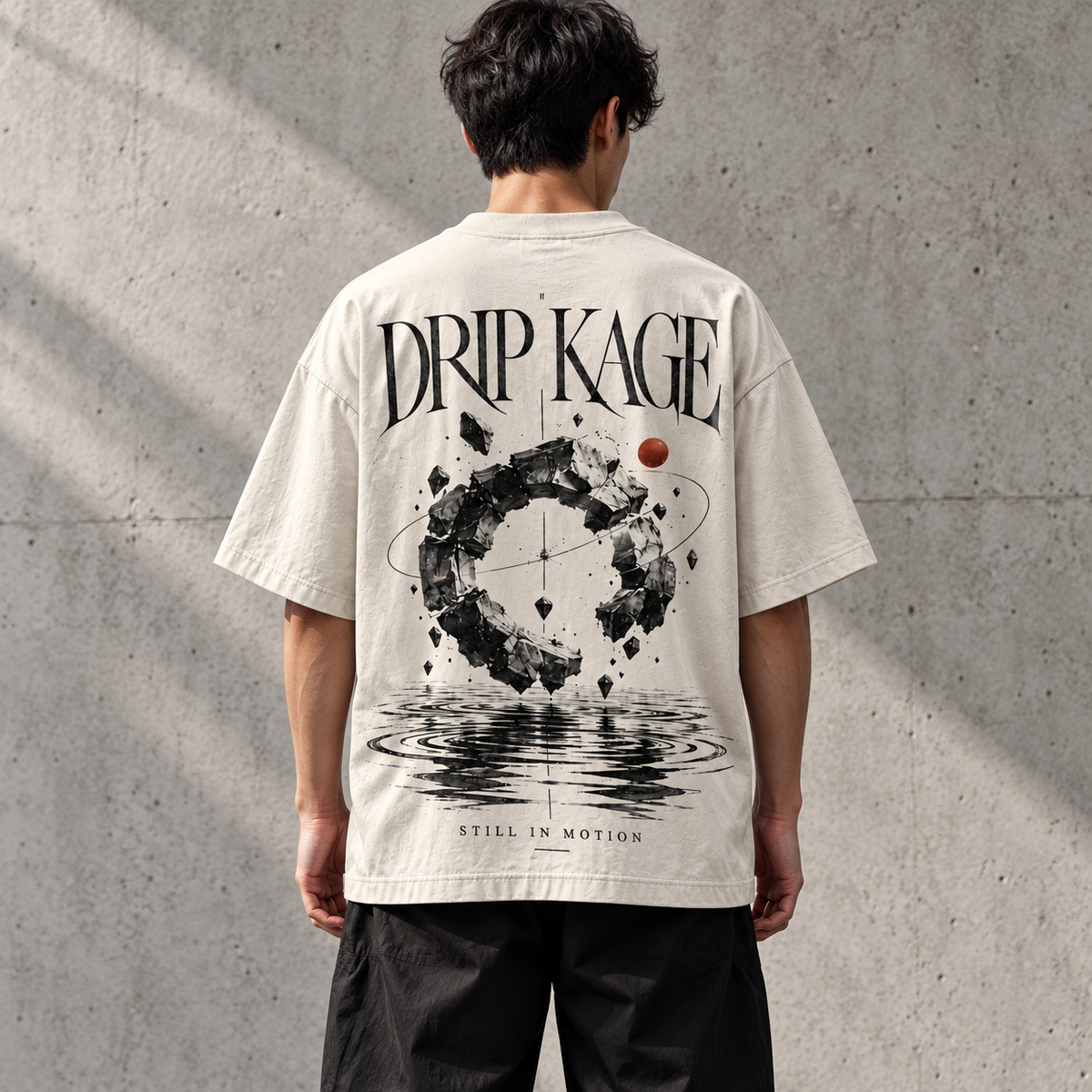 Still in Motion Tee — Ivory | Drip Kage